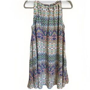 Rachel Ashwell Boho Floral Halter Mini Dress‎ Cottagecore 12 Fairy Vacation